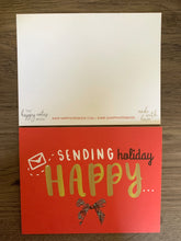 Load image into Gallery viewer, Holiday Happy Note Card set (10-pack)
