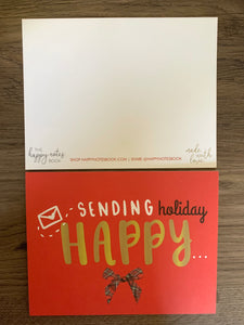 Holiday Happy Note Card set (10-pack)
