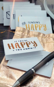 'Happy Notes' Mini Insert Cards (8-pack)